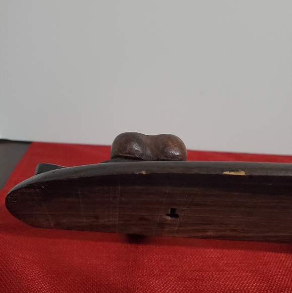 Vintage Handcarved 3 Elephant Coat, Purse or Other Item Hangers - Picture 7 of 10